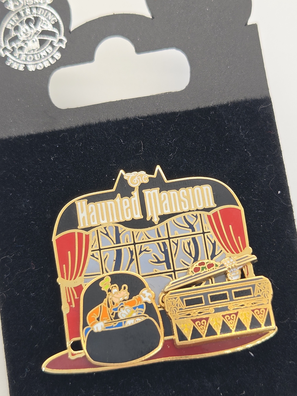 MOVABLE! Haunted Mansion Goofy & Donald Doom Buggy Slider Disney Pin